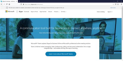 Start using Skype for Business for IM and online meetings.